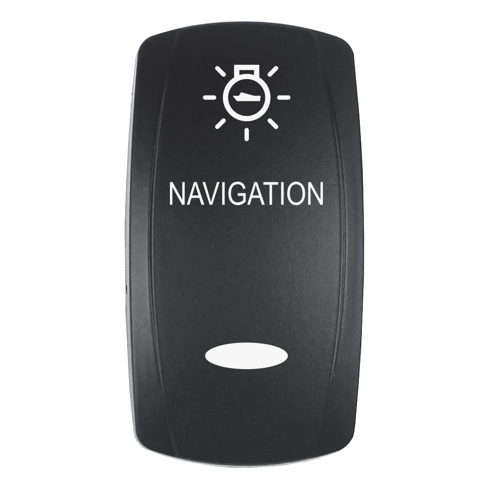 Pacer Actuator - 'NAVIGATION' f/V Series Contura Switches - Black - Laser Etched (Top/Bottom Light) [EV2LE-NAV] - BuoyMart.com  Switches & Accessories Pacer Group