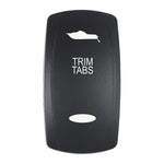 Pacer Actuator - 'TRIM TABS' f/V Series Contura Switches - Black - Laser Etched (Top/Bottom Light) [EV2LE-TRM] - BuoyMart.com  Switches & Accessories Pacer Group