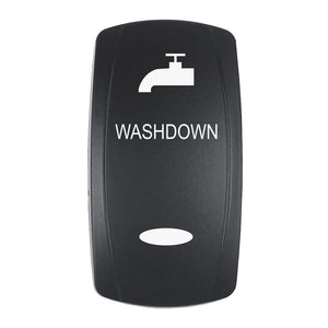Pacer Actuator - 'WASHDOWN' f/V Series Contura Switches - Black - Laser Etched (Top/Bottom Light) [EV2LE-WSHDWN] - BuoyMart.com  Switches & Accessories Pacer Group