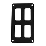Pacer Switch Panel - 2 Switch  2 Row - 3" x 4.75" - Black Powder Coated Aluminum [PSC-22-BK] - BuoyMart.com  Electrical Panels Pacer Group