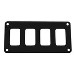 Pacer Switch Panel - 4 Switch  1 Row - 5.5" x 2.75" - Black Powder Coated Aluminum [PSC-41-BK] - BuoyMart.com  Electrical Panels Pacer Group