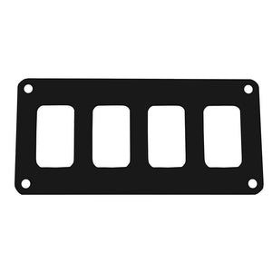 Pacer Switch Panel - 4 Switch  1 Row - 5.5" x 2.75" - Black Powder Coated Aluminum [PSC-41-BK] - BuoyMart.com  Electrical Panels Pacer Group