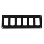 Pacer Switch Panel - 6 Switch  1 Row - 8" x 2.75" - Black Powder Coated Aluminum [PSC-61-BK] - BuoyMart.com  Electrical Panels Pacer Group