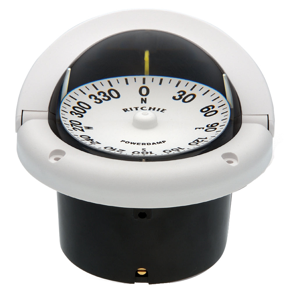 Ritchie HF-742W Helmsman Compass - Flush Mount - White [HF-742W] Ritchie