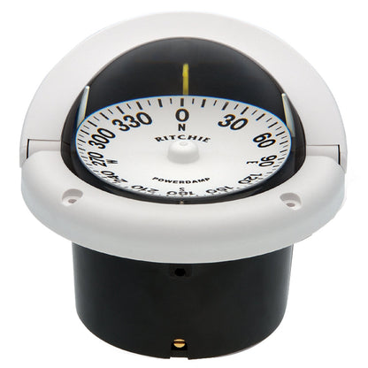 Ritchie HF-742W Helmsman Compass - Flush Mount - White [HF-742W] Ritchie