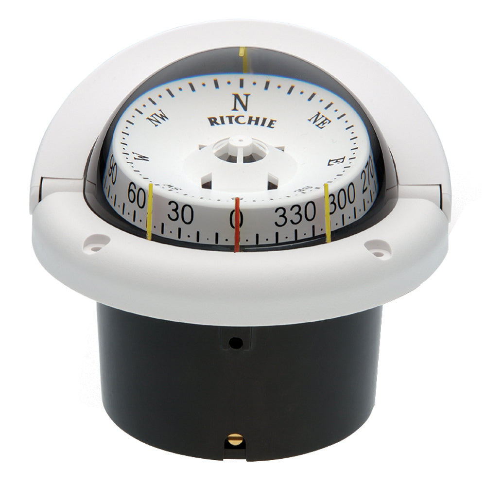 Ritchie HF-743W Helmsman Compass - Flush Mount - White [HF-743W] Ritchie