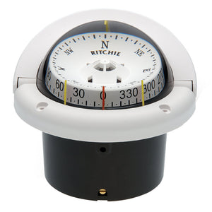 Ritchie HF-743W Helmsman Compass - Flush Mount - White [HF-743W] Ritchie