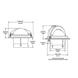 Ritchie F-82W Voyager Compass - Flush Mount - White [F-82W] Ritchie
