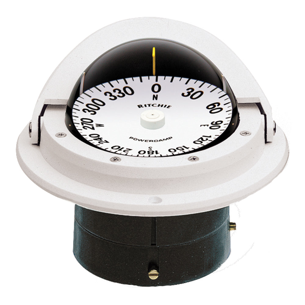 Ritchie F-82W Voyager Compass - Flush Mount - White [F-82W] Ritchie