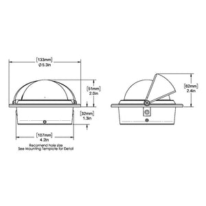 Ritchie F-83W Voyager Compass - Flush Mount - White [F-83W] Ritchie