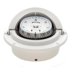 Ritchie F-83W Voyager Compass - Flush Mount - White [F-83W] Ritchie