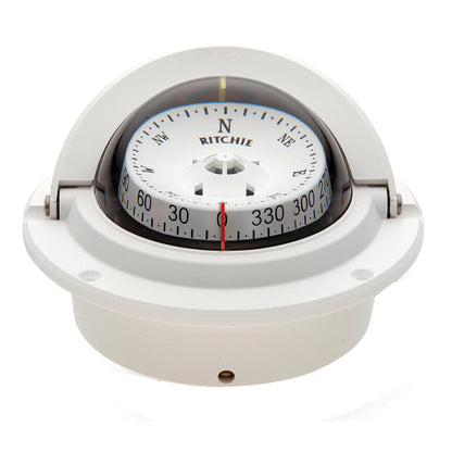 Ritchie F-83W Voyager Compass - Flush Mount - White [F-83W] Ritchie