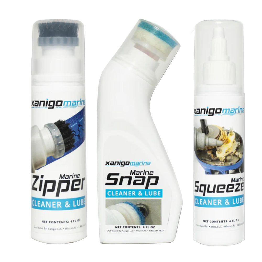 Xanigo Marine 3-Piece Marine Zipper  Snap Lube Set [XMZSLS3PC] - BuoyMart.com  Cleaning Xanigo Marine