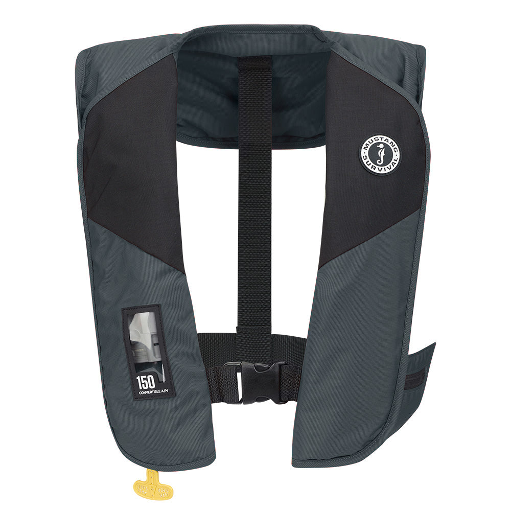 Mustang MIT 150 Convertible A/M Inflatable PFD - Admiral Grey [MD2020-191-0-235] - BuoyMart.com  Personal Flotation Devices Mustang Survival
