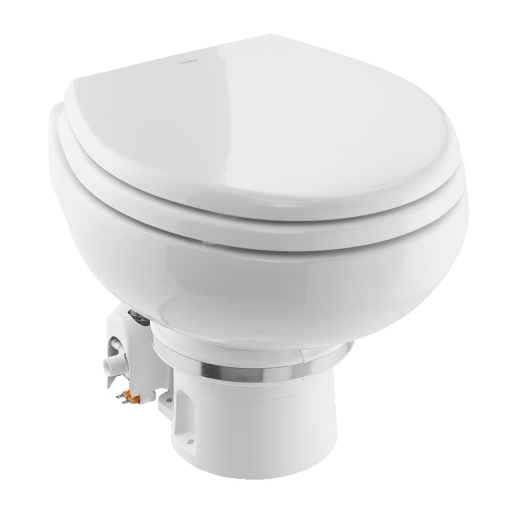 Dometic MasterFlush MF 7120 - White - Electric Macerating Toilet w/Orbit Base  Slow Close Seat - Freshwater - 12V [9610007270] - BuoyMart.com  Marine Sanitation Dometic