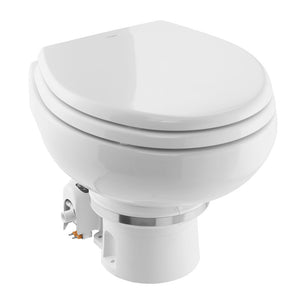 Dometic MasterFlush MF 7120 - White - Electric Macerating Toilet w/Orbit Base  Slow Close Seat - Freshwater - 12V [9610007270] - BuoyMart.com  Marine Sanitation Dometic