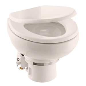 Dometic MasterFlush MF 7120 - Bone - Electric Macerating Toilet w/Orbit Base  Slow Close Seat - Freshwater - 12V [9610007272] - BuoyMart.com  Marine Sanitation Dometic