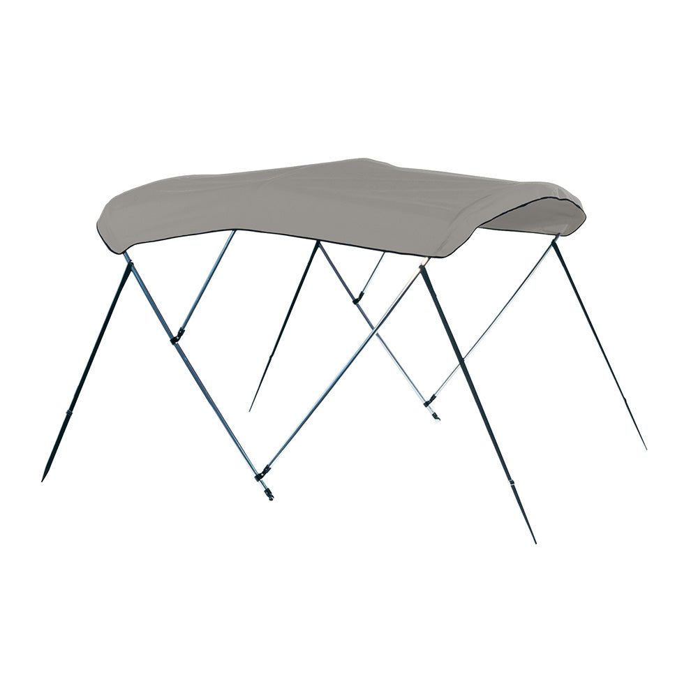 Carver 4 Bow 8' Pontoon Bimini Top w/Boot - Cadet Grey Acrylic [A8SQ4893UB-10] - BuoyMart.com  Biminis/Shades/Umbrellas Carver by Covercraft