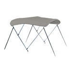 Carver 4 Bow 8' Pontoon Bimini Top w/Boot - Cadet Grey Acrylic [A8SQ4893UB-10] - BuoyMart.com  Biminis/Shades/Umbrellas Carver by Covercraft