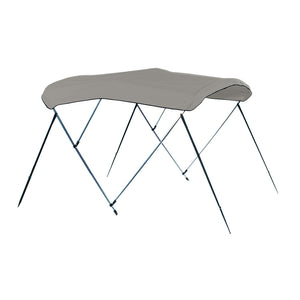 Carver 4 Bow 8' Pontoon Bimini Top w/Boot - Cadet Grey Acrylic [A8SQ4893UB-10] - BuoyMart.com  Biminis/Shades/Umbrellas Carver by Covercraft