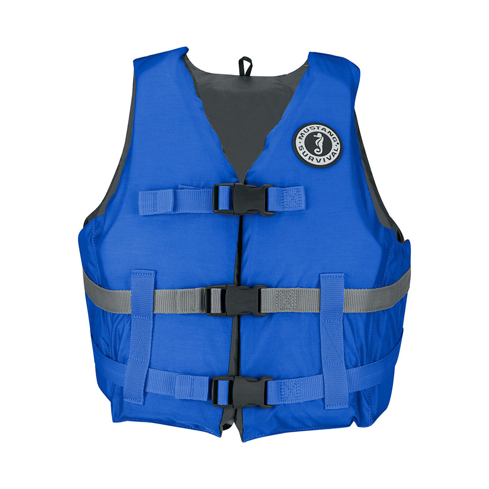 Mustang Livery Foam Vest - M/L - Blue [MV7010-131-M/L] - BuoyMart.com  Personal Flotation Devices Mustang Survival