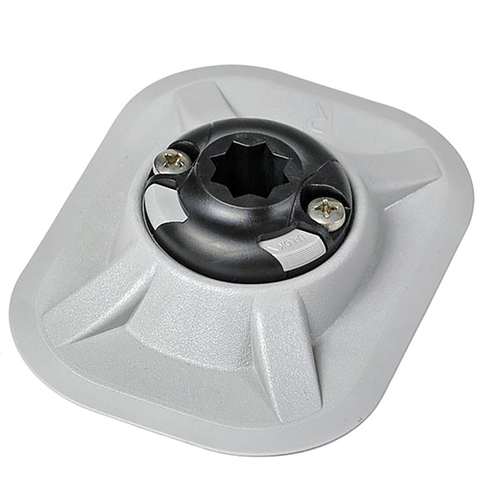 RAILBLAZA RibPort Base w/3M Backing - Grey [03-4064-51] - BuoyMart.com  Accessories RAILBLAZA