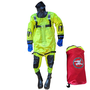 First Watch RS-1008 Ice Rescue Suit Hi-Vis Yellow - Jumbo (Built to Fit Over 6') [RS-1008-HV-U] - BuoyMart.com  Immersion/Dry/Work Suits First Watch