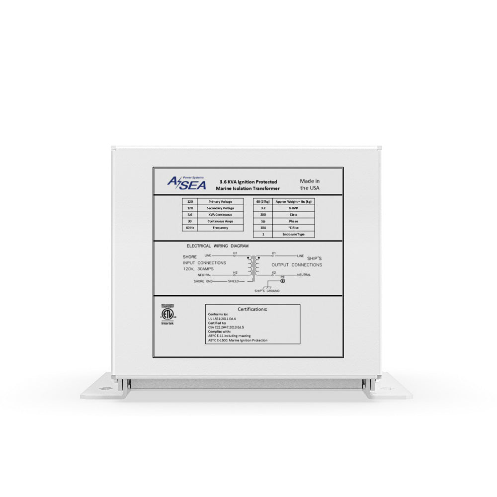 ASEA Power Systems 3.6 kVA Isolation Transformer [634003] - BuoyMart.com  Shore Power ASEA Power Systems