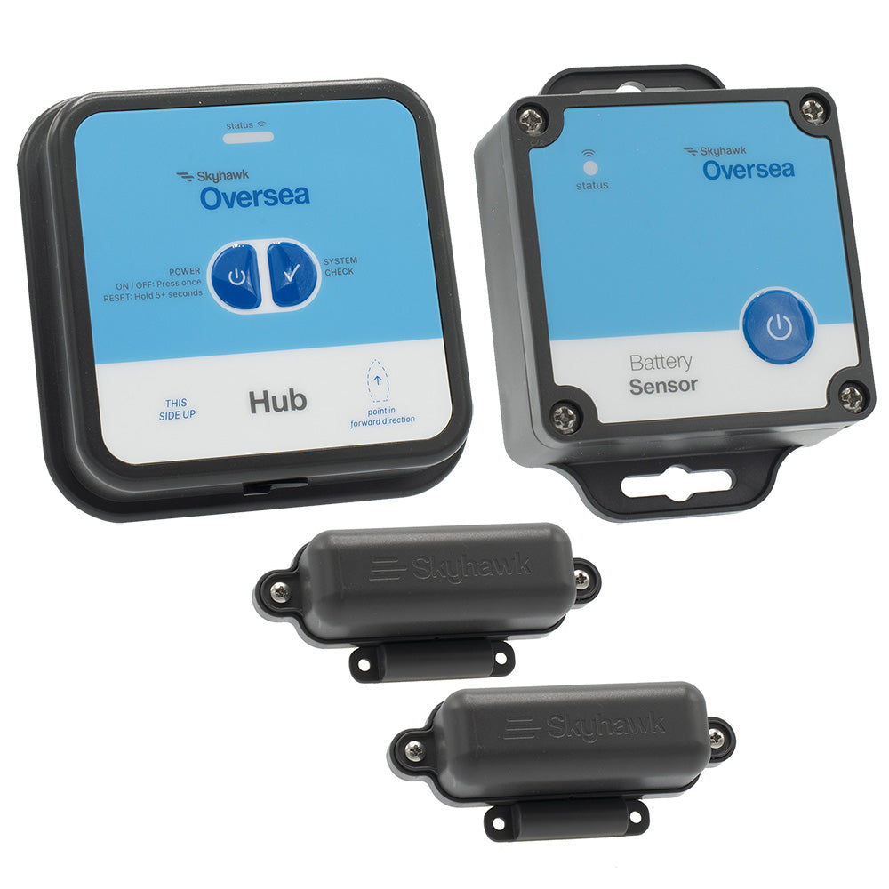 Skyhawk Oversea Pontoon Bundle Hub - 1 Oversea Hub, 1 Battery Sensor  2 Entry Sensors [OSKITPONTOON1] - BuoyMart.com  Security Systems Skyhawk Oversea