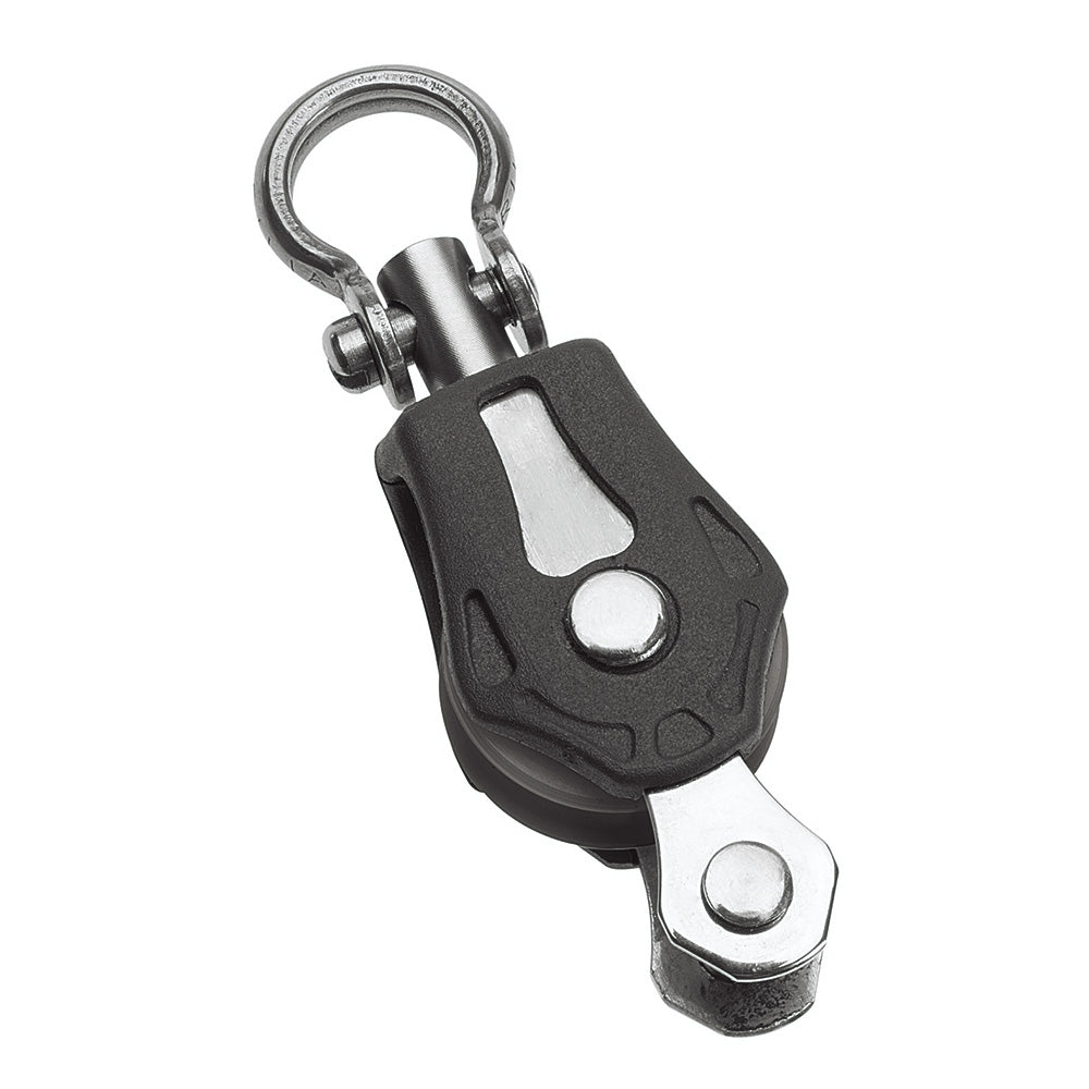 Barton Marine Size 0 20mm Plain Bearing Pulley Block Single Swivel  Becket [N00131] - BuoyMart.com  Blocks Barton Marine