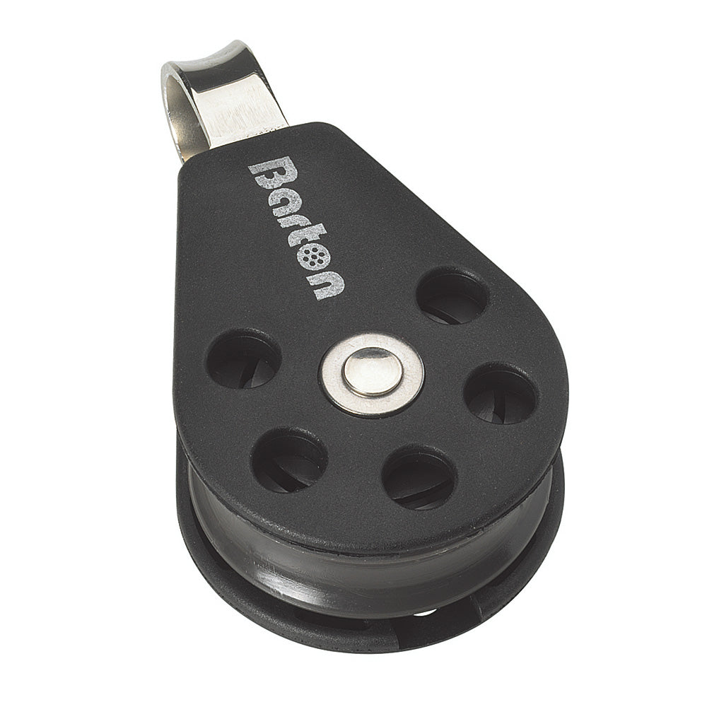 Barton Marine Size 3 45mm Plain Bearing Pulley Block Single With Fixed Eye [N03110] - BuoyMart.com  Blocks Barton Marine