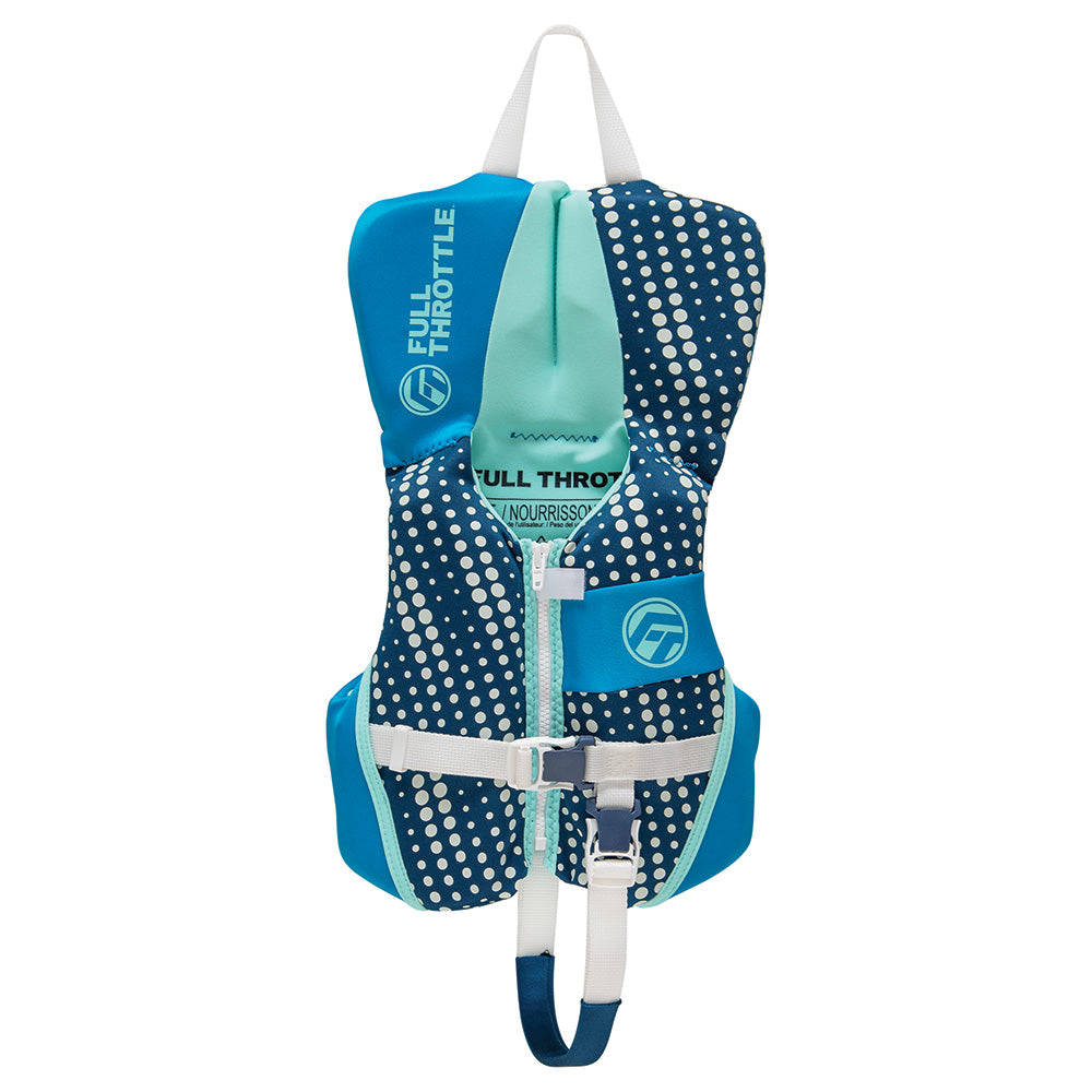 Full Throttle Infant Rapid-Dry Flex-Back Life Jacket - Aqua [142200-505-000-25] - BuoyMart.com  Life Vests Full Throttle