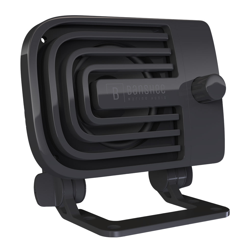 Banshee Marine Active External VHF Speaker - Black [BAR-VA-1B] - BuoyMart.com  Accessories Banshee Marine Audio