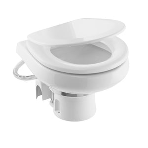 Dometic MasterFlush 7260 White Electric Macerating Toilet w/Orbit Base - Raw Water - 12V [9610007285] - BuoyMart.com  Marine Sanitation Dometic