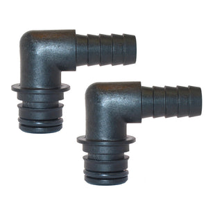 Jabsco Port Kit 90-Degree Elbow 1/2" Hose Fitting - Pair [30651-1000] - BuoyMart.com  Fittings Jabsco