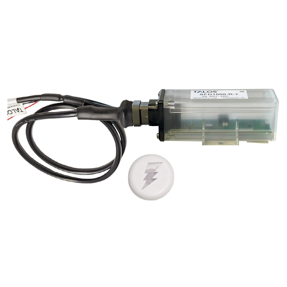 TALOS Remote Housing Lightning Detection System w/20' Cable - White Round Indicator w/Translucent Housing [SFD1000R-T1-WO-WH-20FT] - BuoyMart.com  Lightning Detectors TALOS