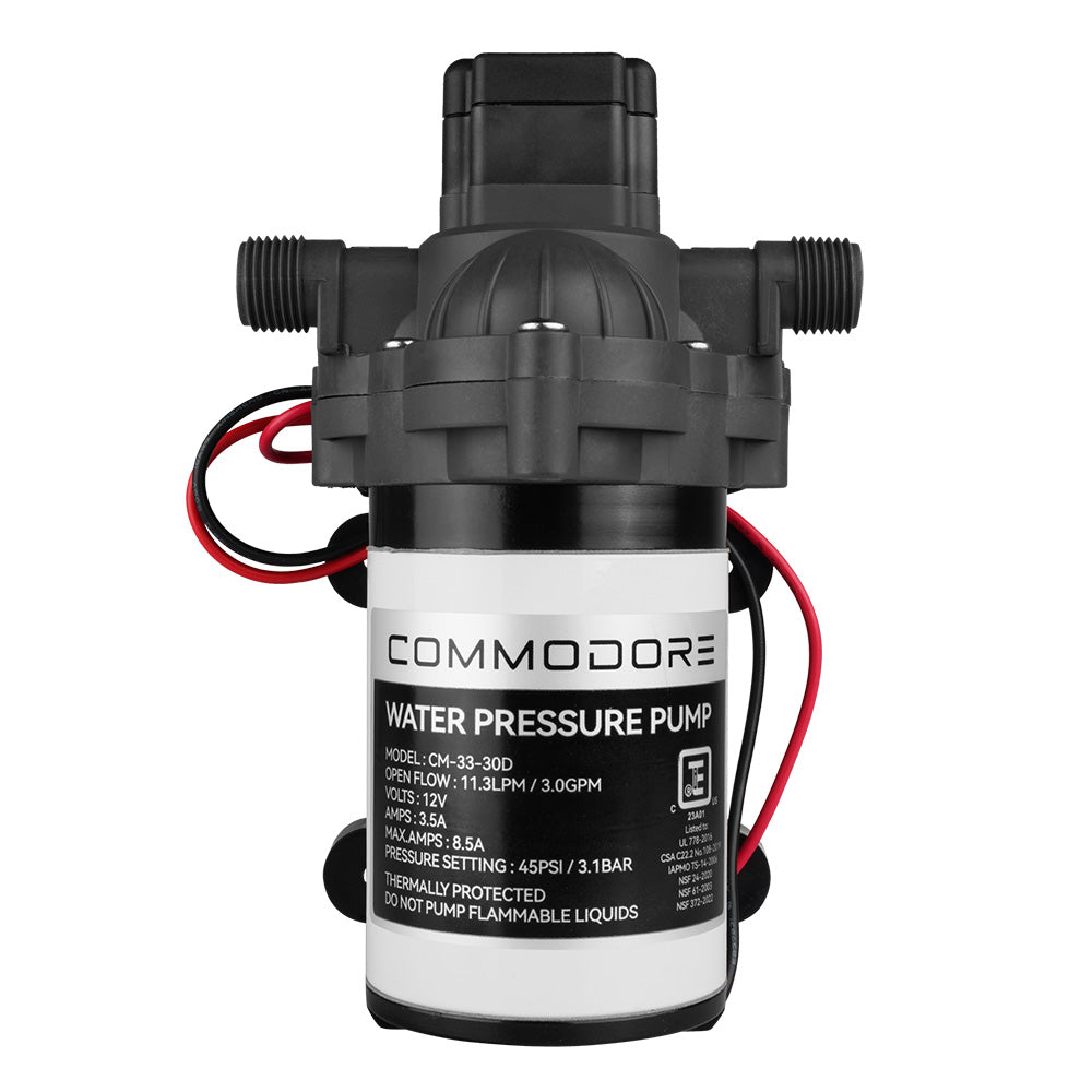 Commodore 3.0 GPM Water Pump - 12V [CM-33-30D] - BuoyMart.com  Washdown / Pressure Pumps Commodore