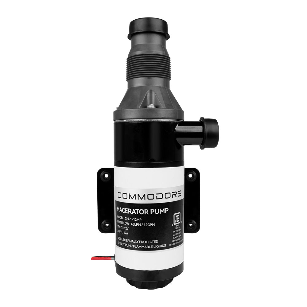 Commodore 12 GPM Macerator Pump - 12V [CM-1-12MP] - BuoyMart.com  Marine Sanitation Commodore