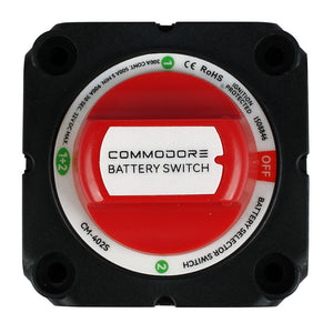 Commodore 4-Position Compact Dual Battery Selector Switch [CM-402S] - BuoyMart.com  Battery Management Commodore