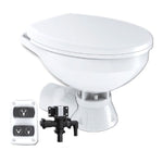 Commodore Quiet Flush Electric Toilet - Rear Macerator w/Solenoid Valve - Regular Size [CM3RMT] - BuoyMart.com  Marine Sanitation Commodore