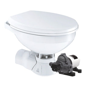 Commodore Quiet Flush Electric Toilet - Rear Macerator - Raw Water Pump - Regular Size [CM4RMT] - BuoyMart.com  Marine Sanitation Commodore