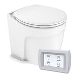 Commodore Deluxe Flush Electric Toilet w/Solenoid Valve - Fresh Water Pump [CM5RMT] - BuoyMart.com  Marine Sanitation Commodore