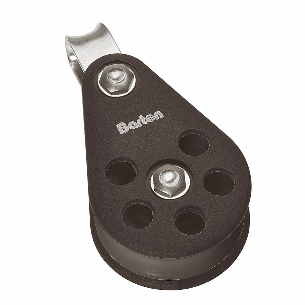 Barton Size 5 54mm Plain Bearing Pulley Block Single Block Fixed Eye [N05110] - BuoyMart.com  Hardware Barton Marine