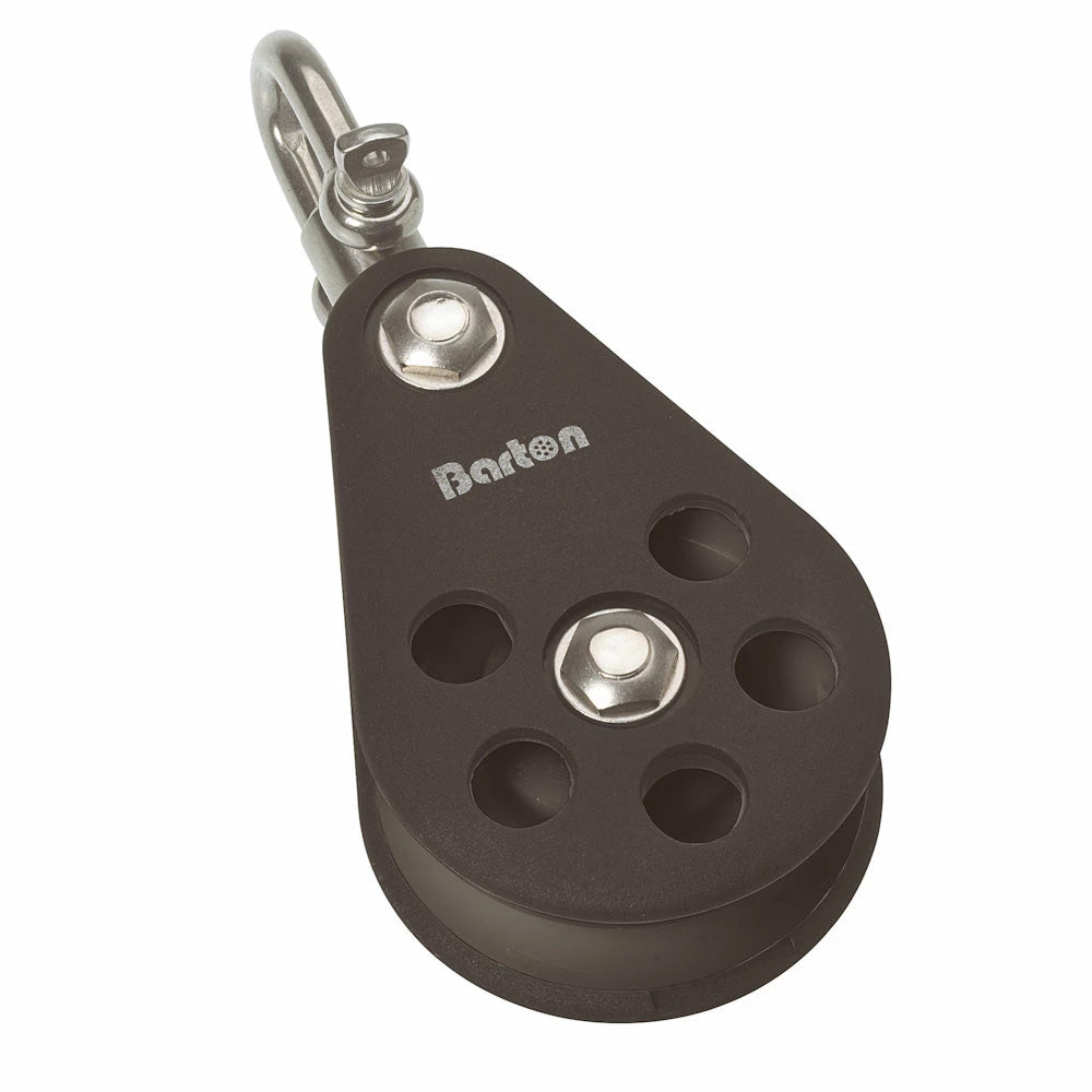 Barton Size 5 54mm Plain Bearing Pulley Block Single Block Swivel [N05130] - BuoyMart.com  Hardware Barton Marine