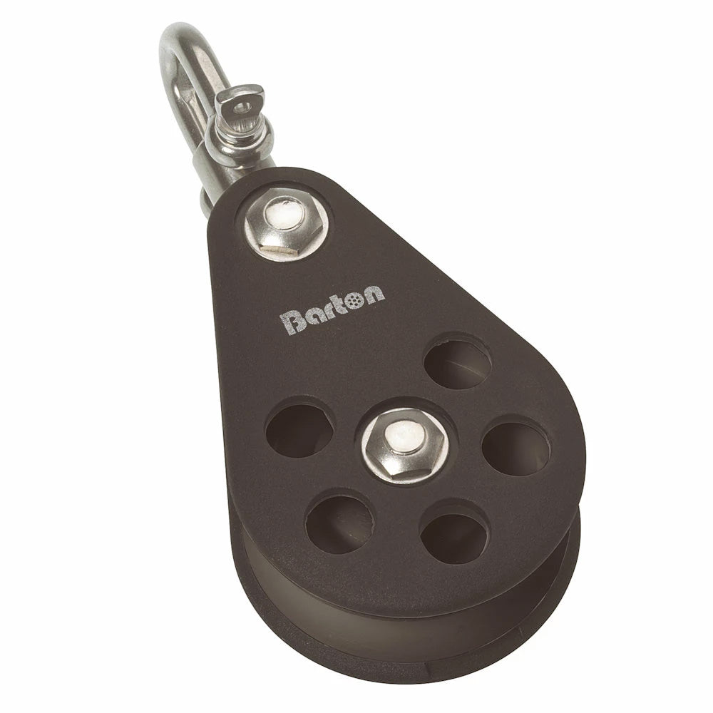 Barton Size 7 70mm Plain Bearing Pulley Block Single Swivel [N07130] - BuoyMart.com  Hardware Barton Marine
