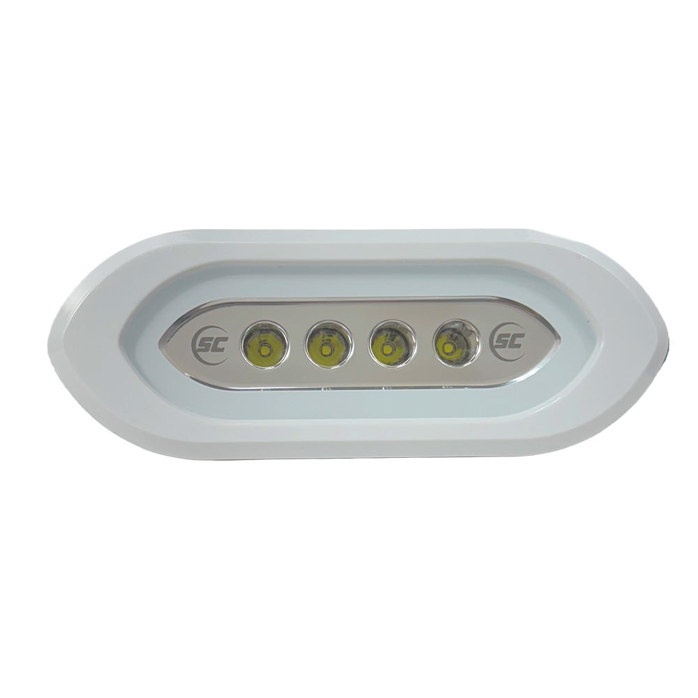 Shadow-Caster Flush Mount Spreader Light - White Housing - White [SCM-SLF4X-GW-WH] - BuoyMart.com  Flood/Spreader Lights Shadow-Caster LED Lighting