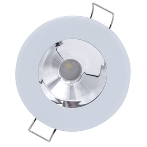 Lumitec Illusion Flush Mount LED Down Light - Spectrum RGBW - Cool White - White Housing - Chrome Reflector [117137] - BuoyMart.com  Dome/Down Lights Lumitec