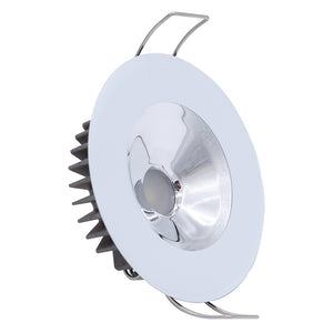Lumitec Illusion Flush Mount LED Down Light - Spectrum RGBW - Warm White - White Housing - Chrome Reflector [117135] - BuoyMart.com  Dome/Down Lights Lumitec