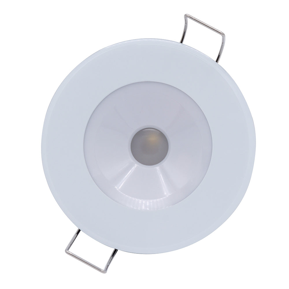Lumitec Illusion Flush Mount LED Down Light - White - Non-Dimming - White Housing [117123] - BuoyMart.com  Dome/Down Lights Lumitec