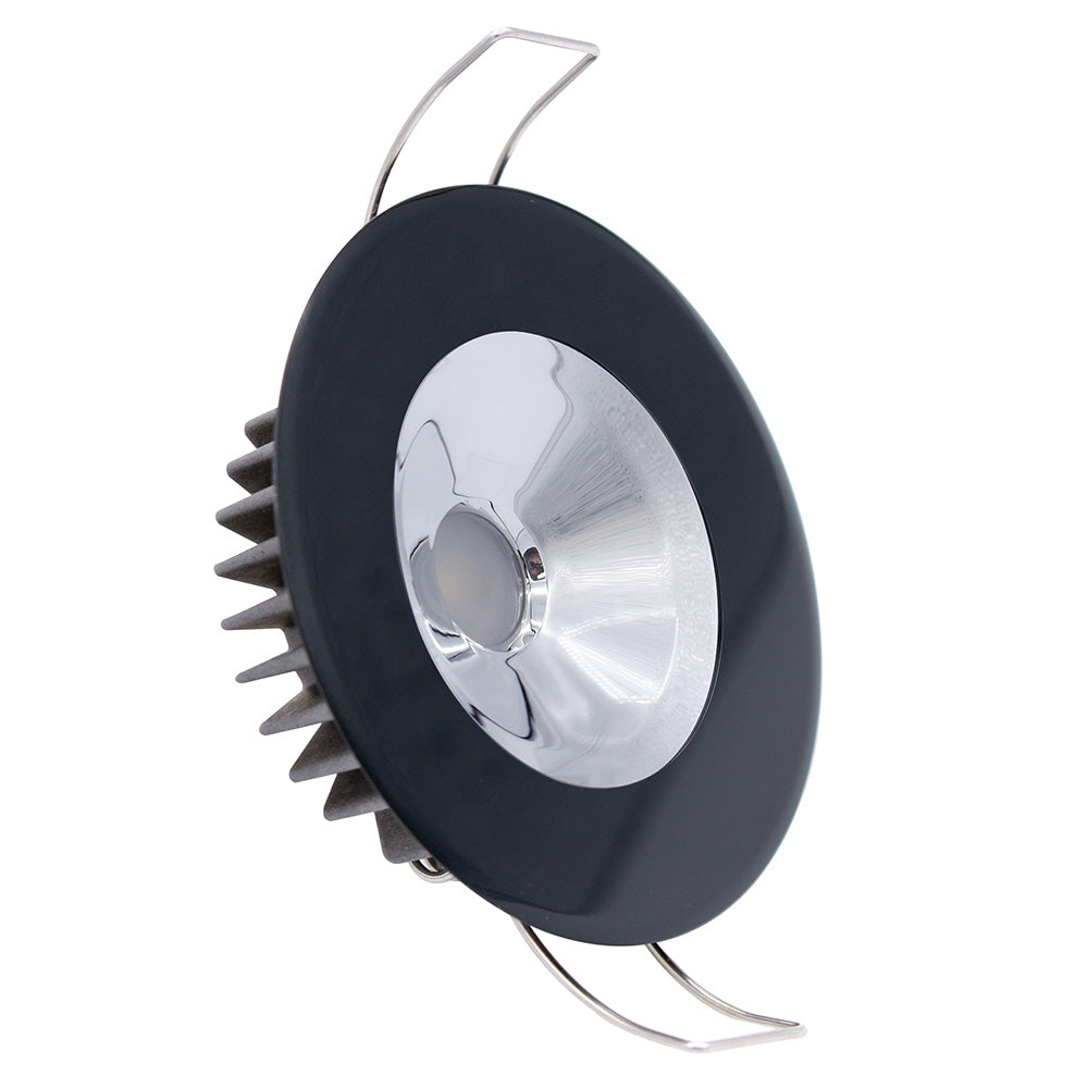 Lumitec Illusion Flush Mount LED Down Light - Warm White - Dimming - Black Housing - Chrome Reflector [117169] - BuoyMart.com  Dome/Down Lights Lumitec
